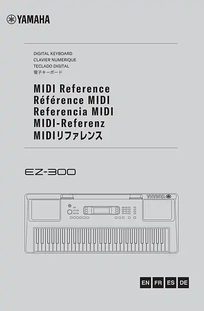 yamaha雅马哈EZ-300 MIDI Reference